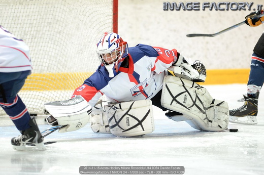 2014-11-15 Aosta-Hockey Milano Rossoblu U14 0064 Davide Fadani